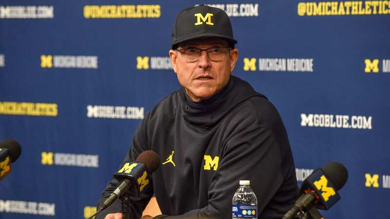 Michigan Wolverines head coach Jim Harbaugh is facing a four-game suspension (Image: Aaron J. Thornton/Getty Images)