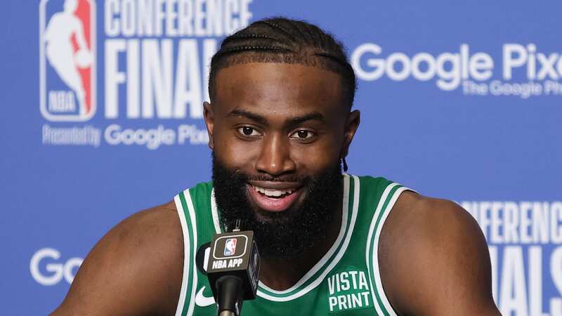 Jaylen Brown has signed a record-breaking five-year contract extension with the Boston Celtics (Image: Megan Briggs/Getty Images)