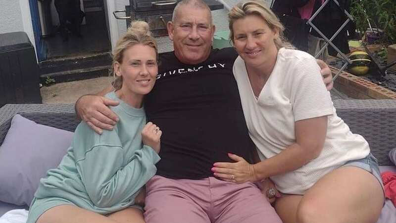 Paul Bond with his daughters Abi and Sophie (Image: Supplied)