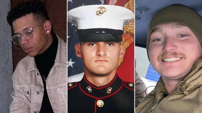 Three Marines found dead in a parked car outside gas station pictured as the cause of death is finally revealed (Image: FB)