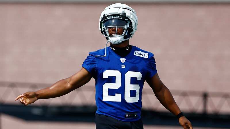 Saquon Barkley is back on the practice field with the New York Giants after signing a new contract. (Image: Rich Schultz/Getty Images)