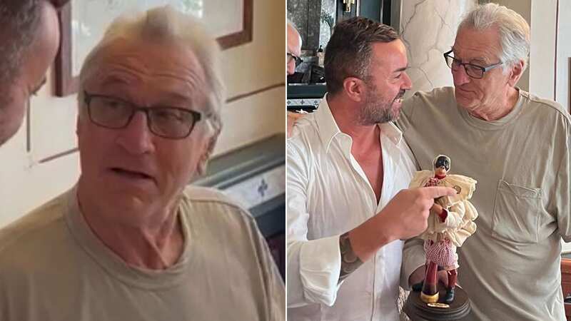 Robert De Niro (seen here with artist Genny Di Virgilio) was spotted enjoying a summer trip to Italy following the devastating death of his 19-year-old grandson