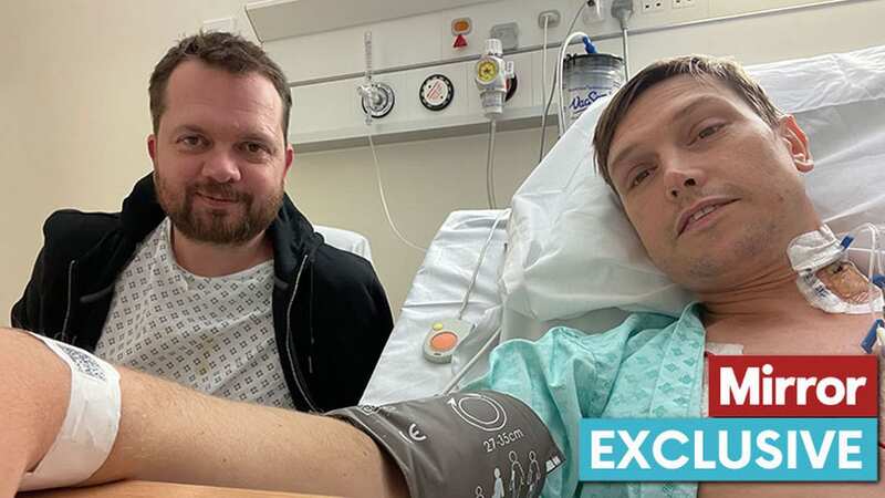 Adam and Jimmy in hospital