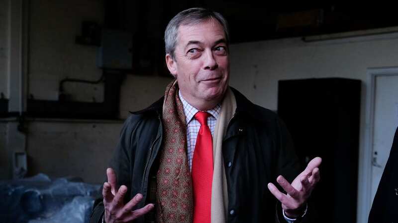 Bank furore put Farage in the spotlight again, where he just loves to be (Image: Getty Images)