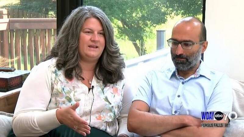 Dr. Abdallah Abou Zahr and Shauna Erickson met got engaged - but soon found themselves both battling cancer (Image: WDAY News)