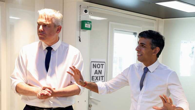Health Secretary Steve Barclay and Rishi Sunak visiting a hospital in Nottingham in June (Image: Getty Images)