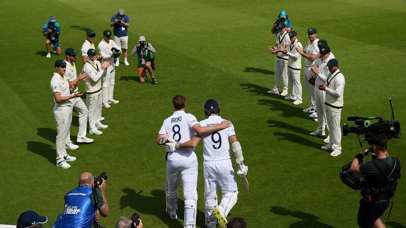Stuart Broad was given a guard of honour by Australia (Image: Getty Images)