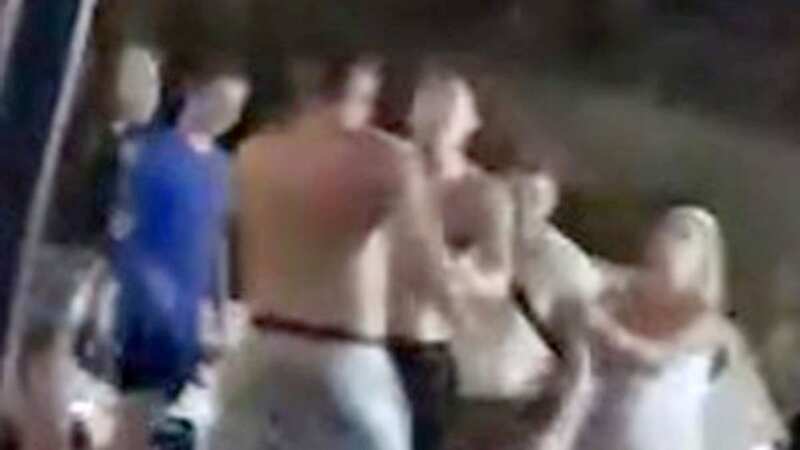 Violent Benidorm street brawl sees man brutally ‘knocked out’ as children scream