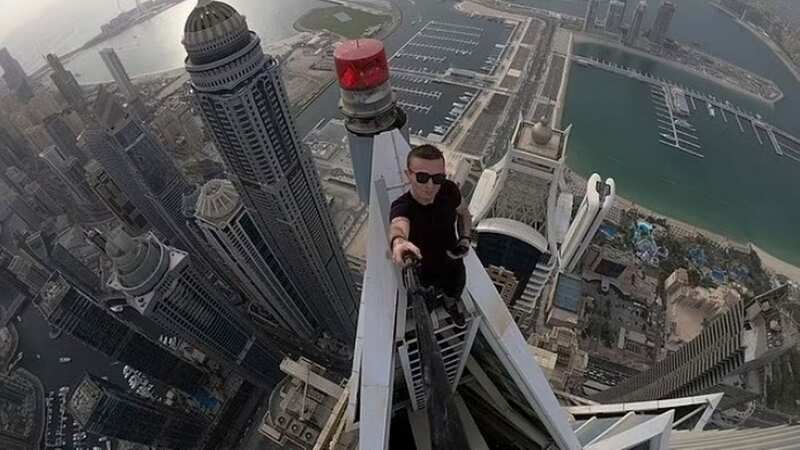 Remi Lucidi was notorious for his death-defying stunts on high buildings (Image: Remi Lucidi/Instagram)