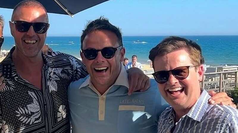 Ant and Dec beam on boisterous lads holiday with fellow TV presenter