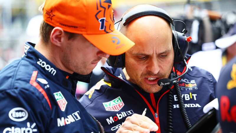 Max Verstappen with Red Bull race engineer Gianpiero Lambiase (Image: Getty Images)