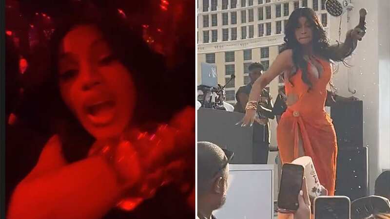 Cardi B spotted partying after furiously throwing microphone into audience