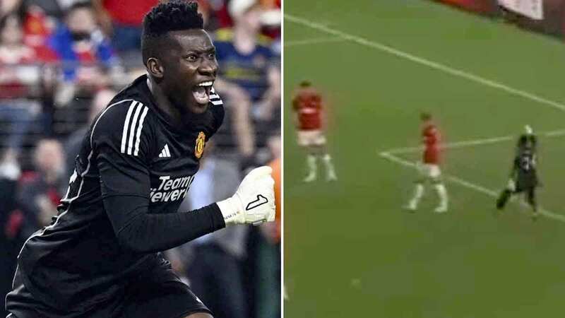 Andre Onana berated Harry Maguire during a pre-season game (Image: MUTV)