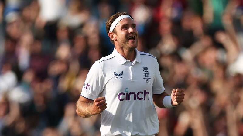 Stuart Broad celebrates the final wicket (Image: Getty Images)