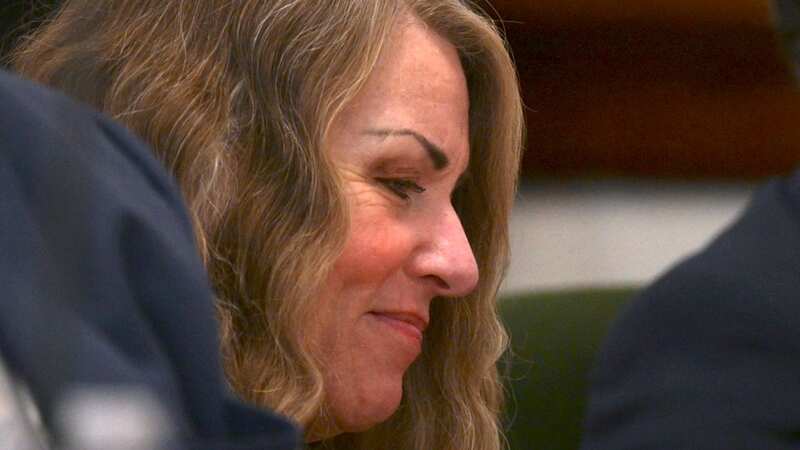 Vallow smiles to herself even during her trial and sentencing, where she was forced to listen to testimony on her horrific crimes (Image: AP)