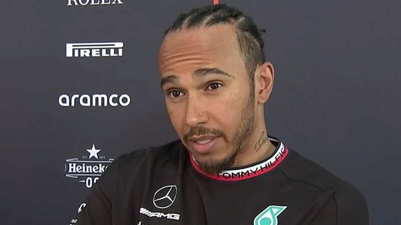 Lewis Hamilton raised an issue for Mercedes as he felt bouncing during the Belgian GP (Image: Sky Sports)
