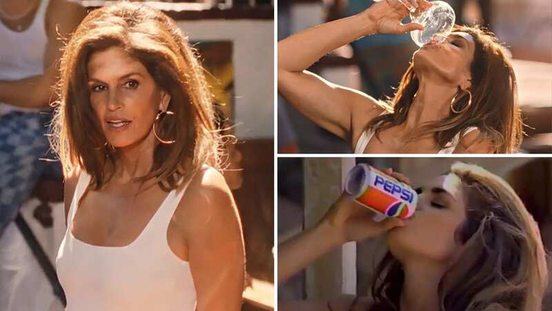 Cindy Crawford looks ageless in white vest as she recreates 1992 Pepsi advert