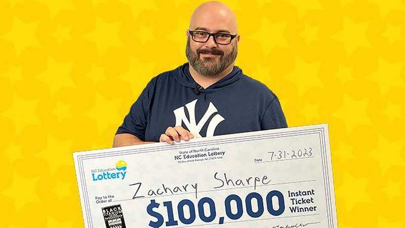 Zachary Sharpe from the city of Thomasville, North Carolina State managed to win $100,000 on a ticket he bought to go to the loo (Image: North Carolina Education Lottery/Newsflash)