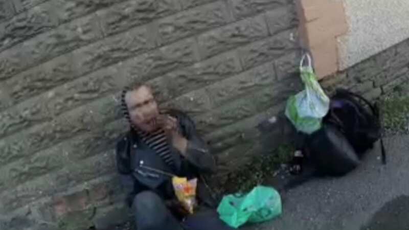 Sinister moment killer snacks on Haribo after beating and beheading stranger