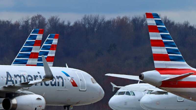 The incident was filmed on an American Airlines flight (Image: AP)