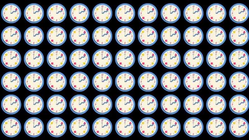 Can you spot the odd clock out in tricky optical illusion