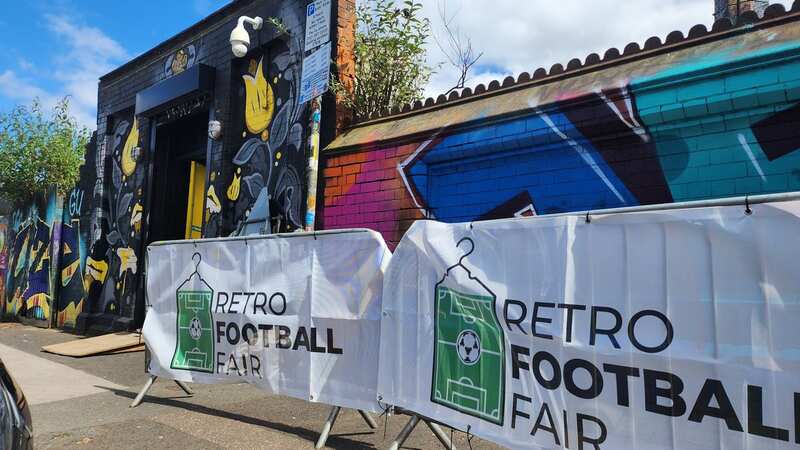 The Retro Football Fair took place at the Custard Factory in Birmingham