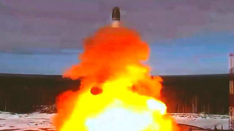 The Russian-built Sarmat intercontinental ballistic missile, branded the "Satan" missile by the Kremlin (Image: kremlin.ru/e2w)