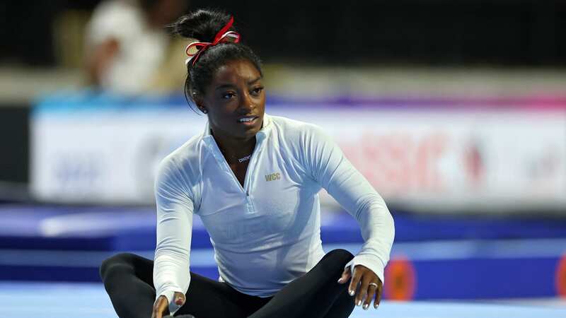 Simone Biles is back in training as she prepares to return to competition (Image: Stacy Revere/Getty Images)