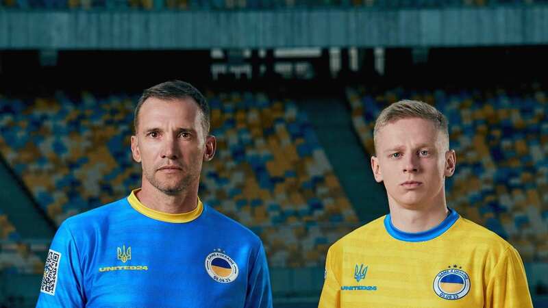 Andriy Shevchenko and Oleksandr Zinchenko will take part in Game 4 Ukraine (Image: UNITED24/AFP via Getty Images)