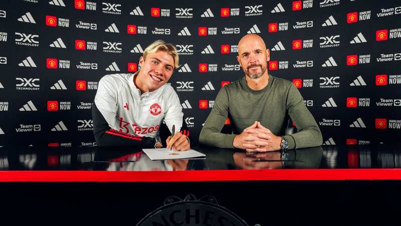 Rasmus Hojlund has joined Manchester United (Image: Manchester United via Getty Images)
