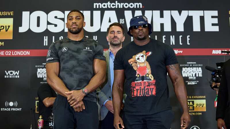 Anthony Joshua and Dillian Whyte had been due to fight next weekend (Image: Mark Robinson/Matchroom Boxing via Getty Images)