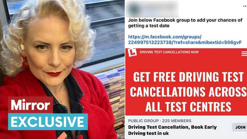Lauren Rachel Jones says the only way to book a driving test is through Facebook 