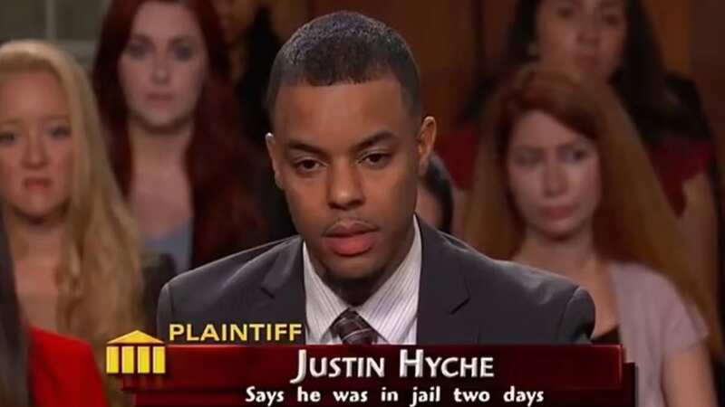 Negasi Zuberi appears on Judge Judy going under the name Justin Hyche (Image: CBS)