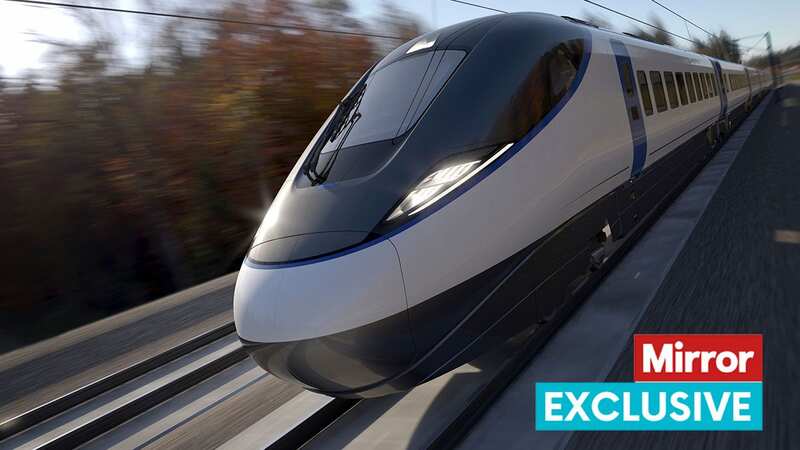 This image is an early representation of what the new HS2 trains could look like (Image: PA)