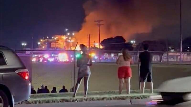 Sherwin-Williams plant in Garland, Texas, is on fire after huge explosion