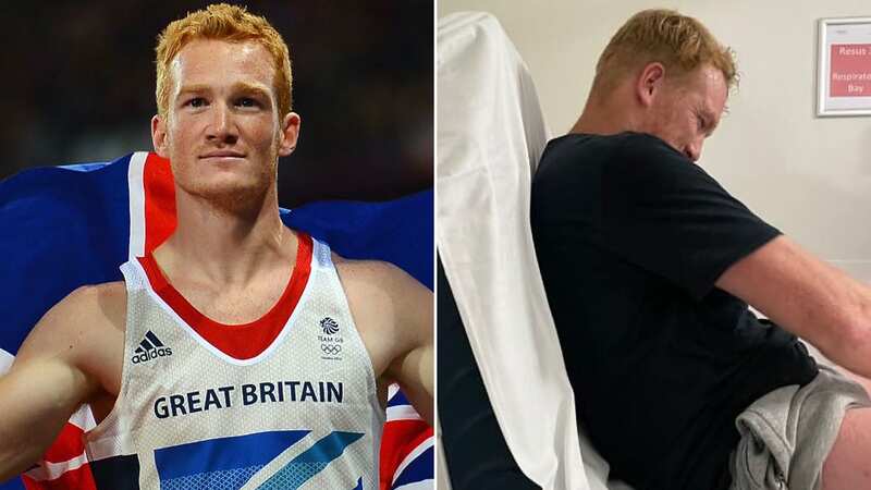 Greg Rutherford left clawing at skin and screaming as illness hospitalises him
