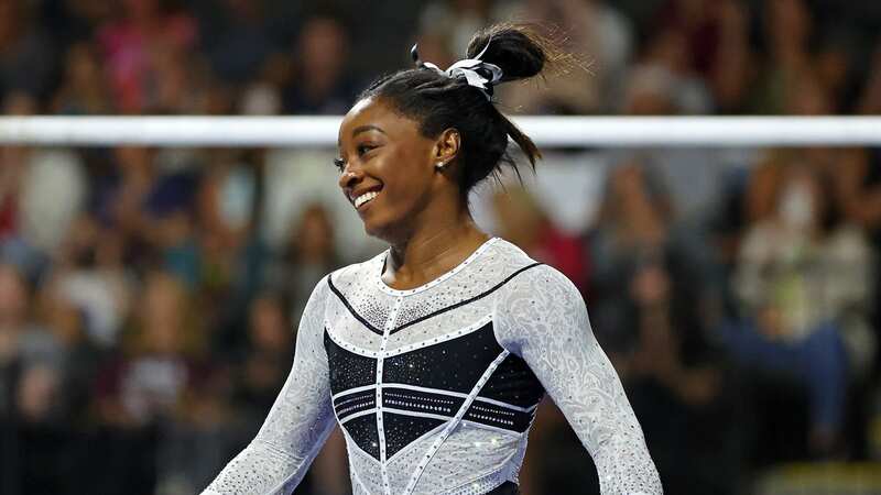 Simone Biles was back competing for the first time since taking a break from gymnastics after the Olympics (Image: Stacy Revere/Getty Images)