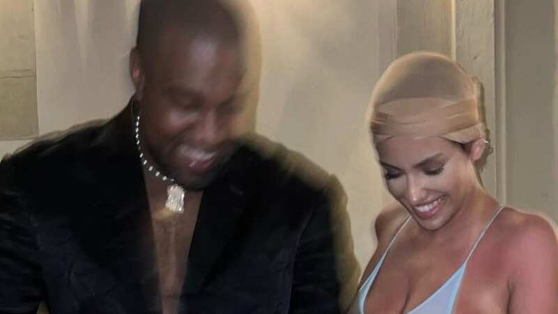 Kanye West and ‘wife’ Bianca Censori make out as she rocks a completely see-through thong bodysuit (Image: ye&blanca/Instagram)
