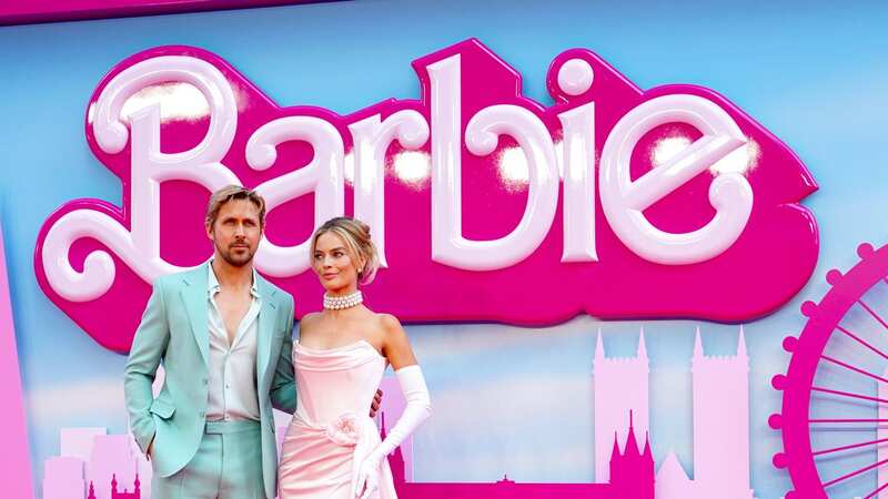 Ryan Gosling and Margot Robbie at the European premiere of Barbie in London (Image: PA Wire)