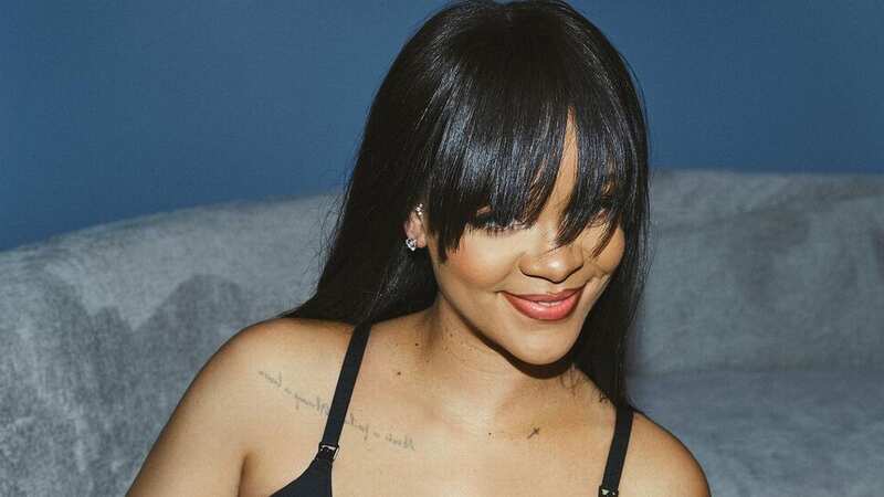 Rihanna has sizzled in a new maternity shoot promoting her underwear collection (Image: INSTAGRAM)