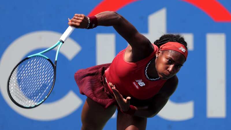 Coco Gauff accidentally hit the ball at her doubles partner Jessica Pegula in a humorous moment at the Canadian Open (Image: Rob Carr/Getty Images)