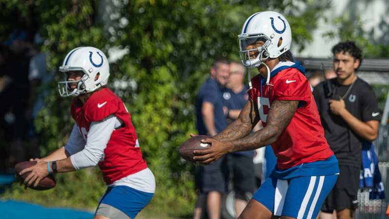 The Indianapolis Colts have not yet decided if Anthony Richardson and Sam Ehlinger will be their starting quarterback (Image: Zach Bolinger/Icon Sportswire via Getty Images)