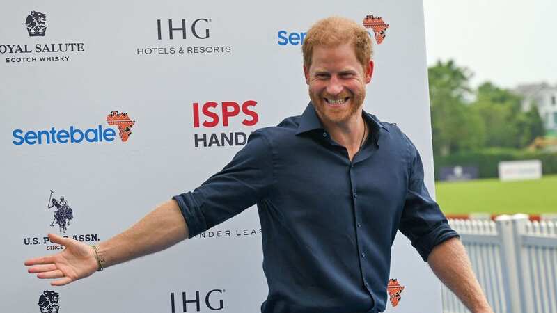 Prince Harry in action at the Polo Cup (Image: HOW HWEE YOUNG/EPA-EFE/REX/Shutterstock)
