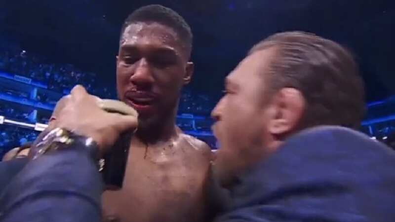 Anthony Joshua drinks Conor McGregor