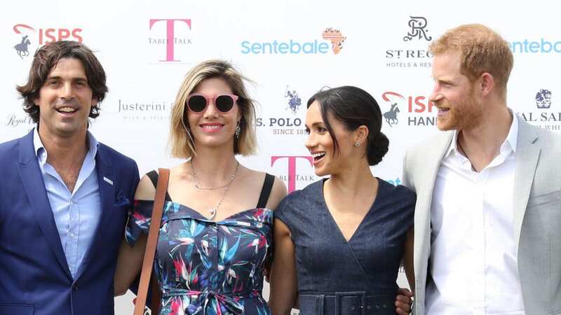 Prince Harry and Meghan Markle with Nacho Figueras and his wife Delfina (Image: Getty Images)