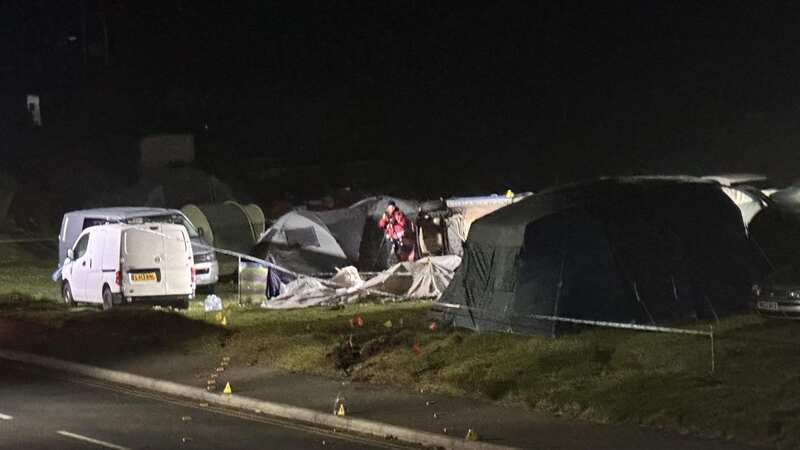 Nine injured after car veers off road and smashes into campsite