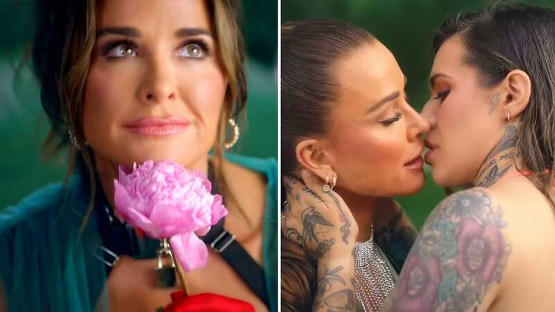 Morgan Wade and Kyle Richards almost snog in a racy new video