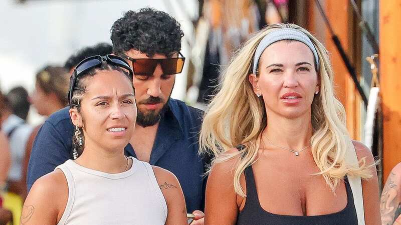 Christine McGuinness snapped kissing Chelcee Grimes in Ibiza as Paddy stays home