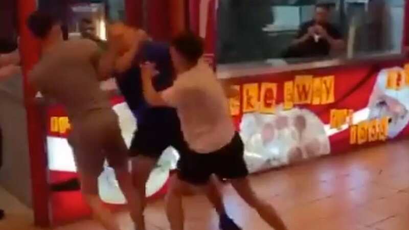 Vicious brawl breaks out at takeaway spot on notorious Magaluf party strip