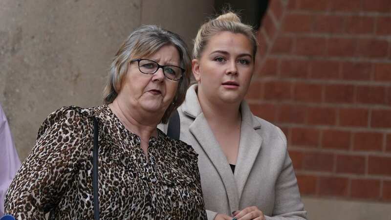 Bethany Cox (right) arrives at Teesside Crown Court (Image: PA)